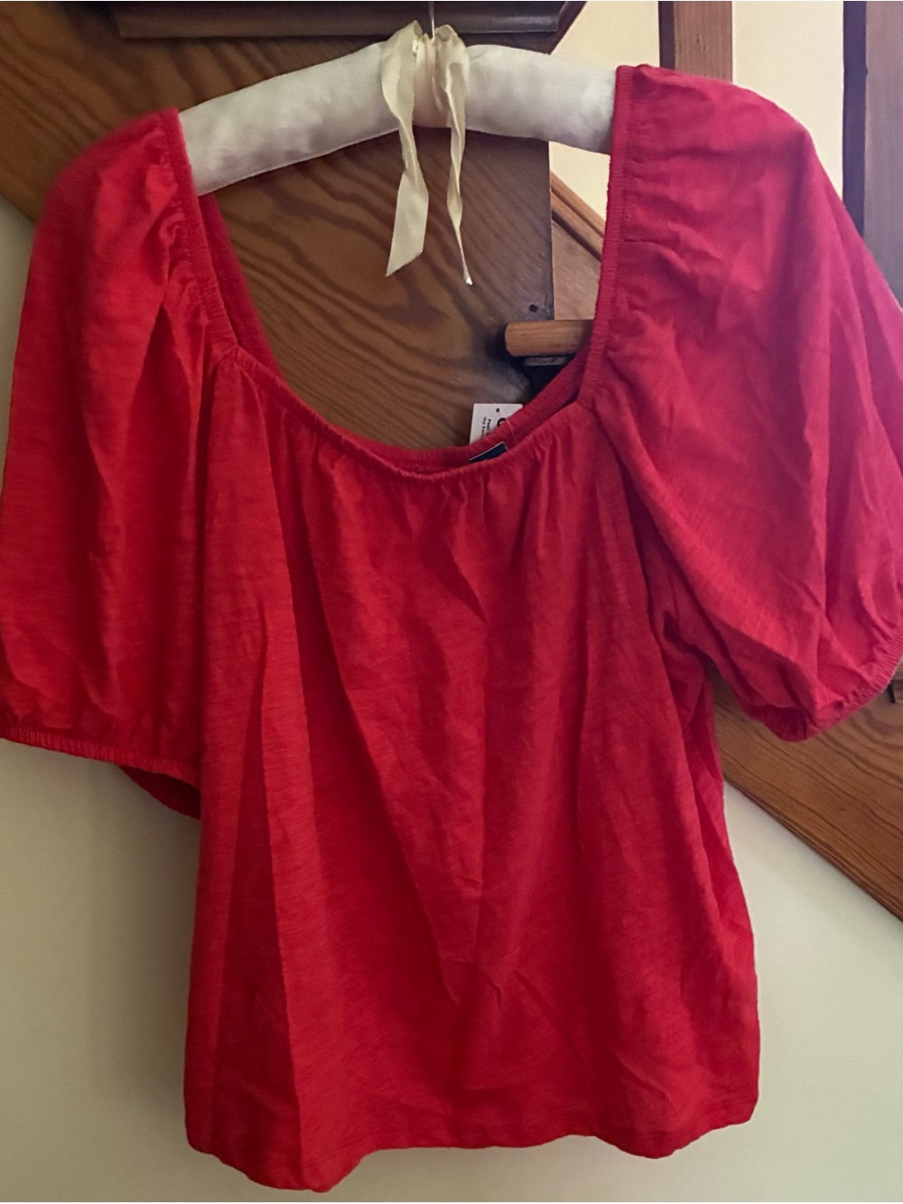 NWT Old Navy orange cotton blouse